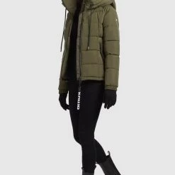 Brandneu 👍 Khujo LILENA - Winterjacke - Dunkeloliv, Damen 😍 -khujo Verkaufsladen 3bbb57c275d143d487ebbfc974d6fceb