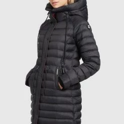 Auslauf ⌛ Khujo MANTEL NIANA SHINE - Wintermantel - Schwarz, Damen 😍 -khujo Verkaufsladen 3f94eb401b93435890e34264b7158212