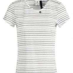 Brandneu 😉 Khujo RAFAELA - T-Shirt Print - Weiß-schwarz Gestreift, Damen 👏 -khujo Verkaufsladen 415e60ffc26e4def82b1dd95bdee7dd9