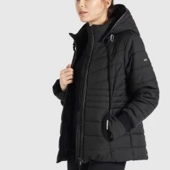 Blitzangebot 🤩 Khujo STRUCTURED - Winterjacke - Schwarz, Damen ⭐ -khujo Verkaufsladen 47aa65a69bd34aea926ac5ade0579e02