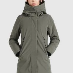 Auslauf 🥰 Khujo VIONA2 - Winterjacke - Graugrün, Damen 😀