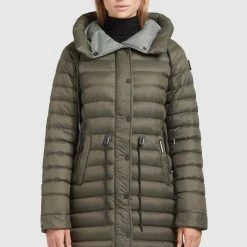 Budget ❤️ Khujo NIANA2 SHINE - Wintermantel - Dunkeloliv, Damen ⌛