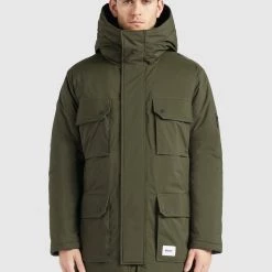 Billig 🌟 Khujo HAMLET - Winterjacke - Dunkeloliv, Herren 🧨