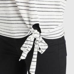 Top 10 💯 Khujo AURELIA - T-Shirt Print - Weiß Schwarz Gestreift, Damen 🔥 -khujo Verkaufsladen 4e5e56d5ad8341a18bde4f0b97f65dcf