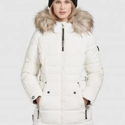 Aktion ⌛ Khujo AMARAY2 - Wintermantel - Naturweiß, Damen 🌟