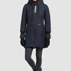 Großhandel ⌛ Khujo MANTEL TOOTS STRUCTURED - Wintermantel - Dunkelblau, Damen 🎉