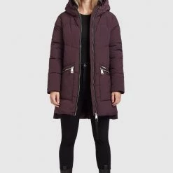 Neu 🎁 Khujo BINE - Wintermantel - Weinrot, Damen 🛒 -khujo Verkaufsladen 539e69bbab3b4619ab296c44e049517c