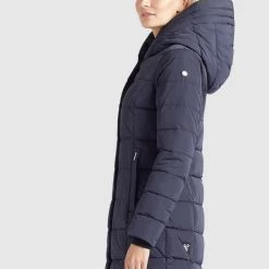 Brandneu 😀 Khujo SILLA - Wintermantel - Dunkelblau, Damen ❤️ -khujo Verkaufsladen 548a60d1a78e4e6aa15d09a0badf22c2