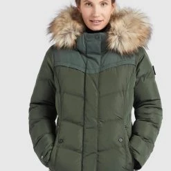 Bestpreis 👍 Khujo WINSEN6 - Winterjacke - Dunkeloliv, Damen 😍