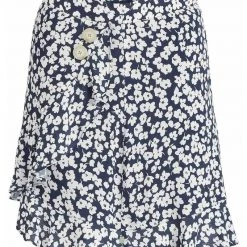 Schlussverkauf 🔔 Khujo UNDINE - A-Linien-Rock - Dunkelblau-weiß Geblümt, Damen 🌟 -khujo Verkaufsladen 5702643c15c84746848ac86418fbe457