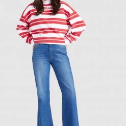 Bestpreis 💯 Khujo APONA - Sweatshirt - Rot-weiß Gestreift, Damen 🔔