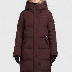 Billig ✨ Khujo DAKOTA - Wintermantel - Weinrot, Damen ❤️