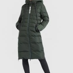Blitzangebot 🌟 Khujo SONE LIGHT - Wintermantel - Dunkelgrün, Damen 🎁
