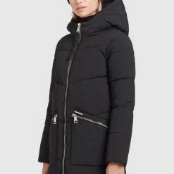 Billig 🎁 Khujo BINE - Wintermantel - Schwarz, Damen 😀 -khujo Verkaufsladen 5fcbe93719e740dfb3563b7522591db3