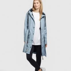 Coupon ✔️ Khujo GLENNA - Regenjacke / Wasserabweisende Jacke - Hellblau, Damen 🌟 -khujo Verkaufsladen 609c3859e7cb498db3f67aae43442b7e