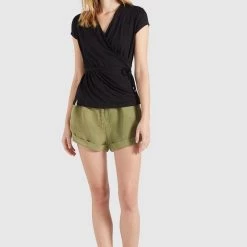 Bestes Angebot ❤️ Khujo LETICIA - T-Shirt Print - Schwarz, Damen ⌛ -khujo Verkaufsladen 613e36dbb53e45ca9058c983d37cab1c