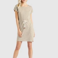 Neu 😍 Khujo ANNEMARIE - Jerseykleid - Weiß-ocker Gestreift, Damen 🔥 14 Neu 😍 Khujo ANNEMARIE - Jerseykleid - Weiß-ocker Gestreift, Damen 🔥 -khujo Verkaufsladen 61464aebc95e4ebea1b09b217e5db257