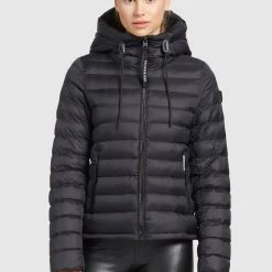 Auslauf 🌟 Khujo LOVINA2 SHINE - Leichte Jacke - Schwarz, Damen 🤩