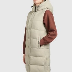 Neu 🛒 Khujo MAGNETA MATT - Weste - Blassgrün, Damen 😀