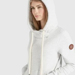 Neu 👏 Khujo FANCI - Kapuzenpullover - Hellgrau Meliert, Damen 🥰 -khujo Verkaufsladen 64a6c3182f4e4be6b7a48a4b499f67dd