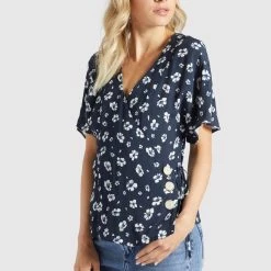 Coupon 🧨 Khujo GIOVANNA - Bluse - Blau-weiß Geblümt, Damen ❤️ -khujo Verkaufsladen 64bd5adaf4e34964bc1f3c4b750fb4bc