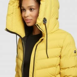 Budget 🔔 Khujo TUHANI MATT - Wintermantel - Gelb, Damen 👏 -khujo Verkaufsladen 655eb6c04da04fc6b33b7e8ba70c2fac