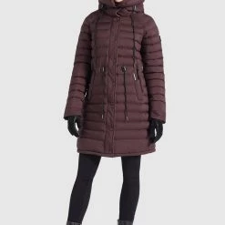 Besorgen 👍 Khujo NIANA MATT - Wintermantel - Weinrot, Damen 😉