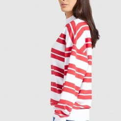 Bestpreis 💯 Khujo APONA - Sweatshirt - Rot-weiß Gestreift, Damen 🔔 -khujo Verkaufsladen 67268abf848e4cc88916c54bf90de91d
