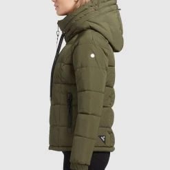 Brandneu 👍 Khujo LILENA - Winterjacke - Dunkeloliv, Damen 😍 -khujo Verkaufsladen 672c3c831e06410a9ce51367e4ae8a7e