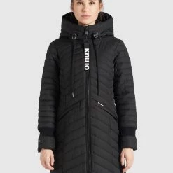 Schlussverkauf 💯 Khujo MANTEL TOOTS STRUCTURED - Wintermantel - Schwarz, Damen 🔔