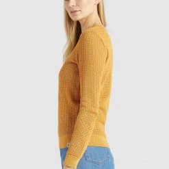 Rabatt 🎁 Khujo COSIMA - Strickpullover - Yellow, Damen ❤️ -khujo Verkaufsladen 6c5416855434464990f57d42307d6b49