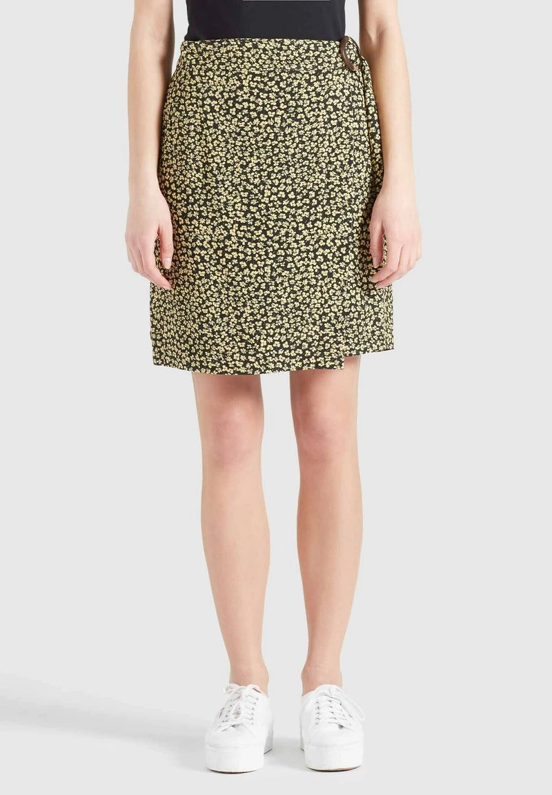 Blitzangebot 🥰 Khujo ARMATA - Wickelrock - Schwarz/gelb, Damen 🔥 1 Blitzangebot 🥰 Khujo ARMATA - Wickelrock - Schwarz/gelb, Damen 🔥