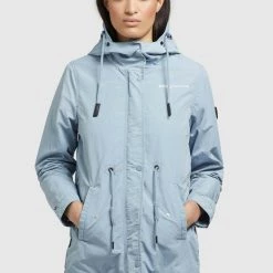 Bestes Angebot 😀 Khujo CAIMA - Parka - Hellblau, Damen 🎁