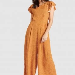 Coupon 🔥 Khujo KAMEA - Jumpsuit - Ochre, Damen 🛒