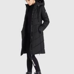 Aktion ⭐ Khujo ARIBAY - Wintermantel - Schwarz, Damen ⌛ -khujo Verkaufsladen 70e259365736416092db4bf391b06812