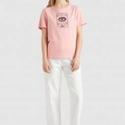 Bestpreis ✨ Khujo HELA - T-Shirt Print - Rosa, Damen 🤩