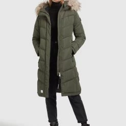 Schlussverkauf 🔔 Khujo LUBECK LONG5 - Wintermantel - Dunkeloliv, Damen 👍 -khujo Verkaufsladen 7256fe0a50404f0d81446c70ba5f7bda