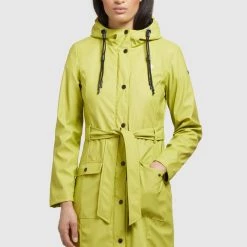 Budget ❤️ Khujo GLENNA - Regenjacke / Wasserabweisende Jacke - Giftgrün, Damen 🌟