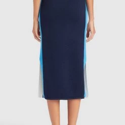 Auslauf 🎉 Khujo ROCK PRATA - Bleistiftrock - Blue/white, Damen 😉 -khujo Verkaufsladen 72fef35f8ece405b97fec630ea4cc7e8