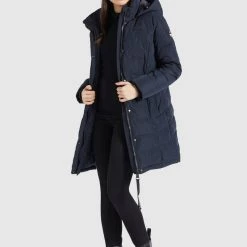 Top 10 😉 Khujo DELINAS2 - Wintermantel - Dunkelblau, Damen 😉 -khujo Verkaufsladen 74e4fbefb70c47efab6ae5829aea6070