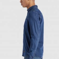 Neu 🔔 Khujo POSTO - Hemd - Denim Blau, Herren ❤️ -khujo Verkaufsladen 75cc90e304b146f497ce79f906036577
