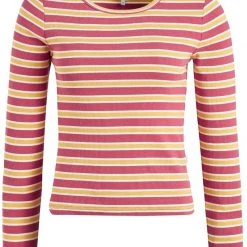 Brandneu ❤️ Khujo SICHUAN - Langarmshirt - Rosa-ocker Gestreift, Damen 😀 -khujo Verkaufsladen 77404d8e1561437fa9eeaa963ff2ad28