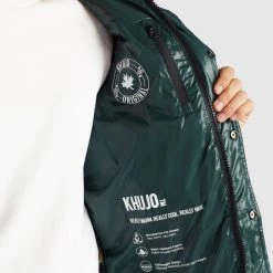 Billig 🌟 Khujo CAMILLE - Winterjacke - Dunkelgrün Glänzend, Damen 🥰 -khujo Verkaufsladen 77c327228eff4b1c92ca55053bcb9fcd