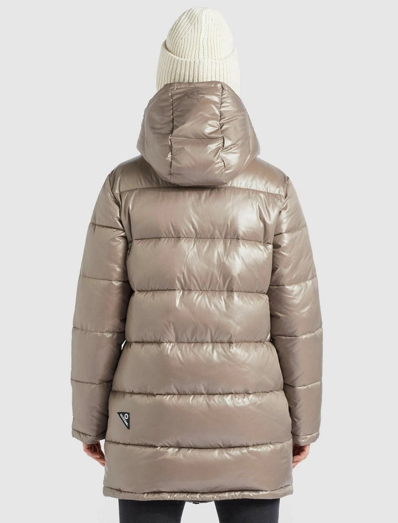 Auslauf 🌟 Khujo WENCKE SHINY - Wintermantel - Taupe Glänzend, Damen 👏 3 Auslauf 🌟 Khujo WENCKE SHINY - Wintermantel - Taupe Glänzend, Damen 👏 – Bild 3