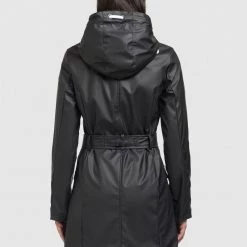 Schlussverkauf 💯 Khujo GLENNA - Regenjacke / Wasserabweisende Jacke - Schwarz, Damen 👍 -khujo Verkaufsladen 7bc46d4283a04a488e5ce5cacecc8128