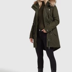 Coupon 🎁 Khujo CODISH - Wintermantel - Dunkelgrün, Damen 🧨 -khujo Verkaufsladen 7ecd9991f2104e4eb371b2f44bf350cf