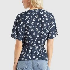 Coupon 🧨 Khujo GIOVANNA - Bluse - Blau-weiß Geblümt, Damen ❤️ -khujo Verkaufsladen 7f07f15847bd43d3b299de3f138b4949