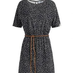 Besorgen 🎉 Khujo GABY - Jerseykleid - Schwarz-weiß Gemustert, Damen 👍 -khujo Verkaufsladen 7fb0b50f6a894104b23fc446f25e6322