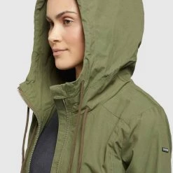Budget 🔔 Khujo ROLAVA - Leichte Jacke - Oliv, Damen 🔥 -khujo Verkaufsladen 80d95910c99a49ffaa0f00c832d9e953
