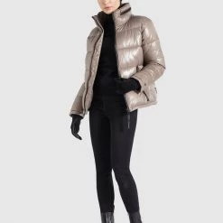 Besorgen 🎉 Khujo BLONDIE - Winterjacke - Taupe Glänzend, Damen 🌟 -khujo Verkaufsladen 8324a186b003448bac50b8f7dab9bcfa